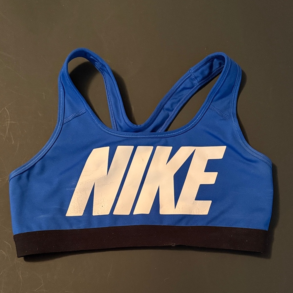 Nike Women's Bold Blue Sports Bra. Size M